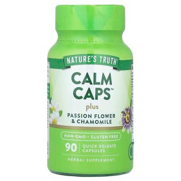 Nature's Truth, Calm Caps Plus Passion Flower & Chamomile, 90 Quick Release Capsules