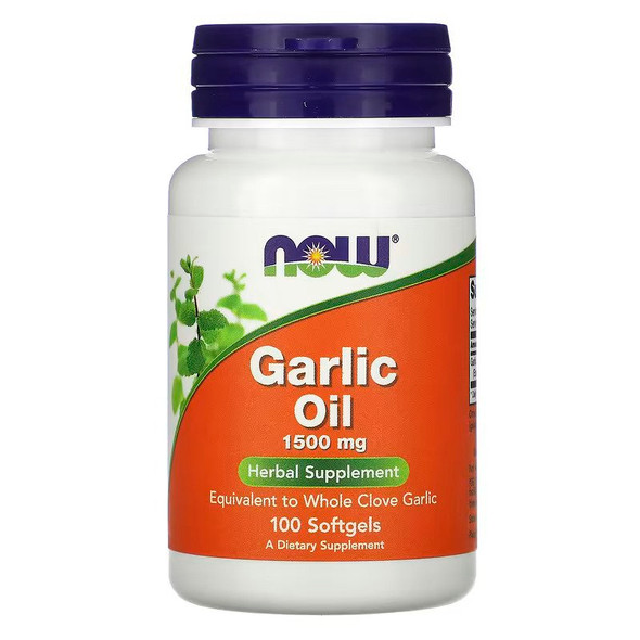 NOW Foods, Garlic Oil, 1,500 mg, 100 Softgels