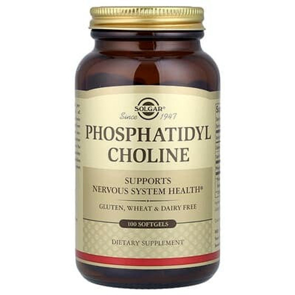 Solgar, Phosphatidyl Choline, 100 Softgels (420 mg per Softgel) Solgar, Phosphatidyl Choline, 100 Softgels (420 mg per Softgel)
