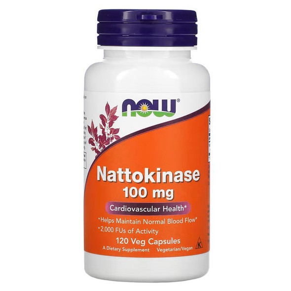 NOW Foods, Nattokinase, 100 mg, 120 Veg Capsules