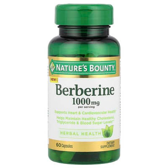Nature's Bounty, Berberine, 60 Capsules (500 mg per Capsule) Nature's Bounty, Berberine, 60 Capsules (500 mg per Capsule)