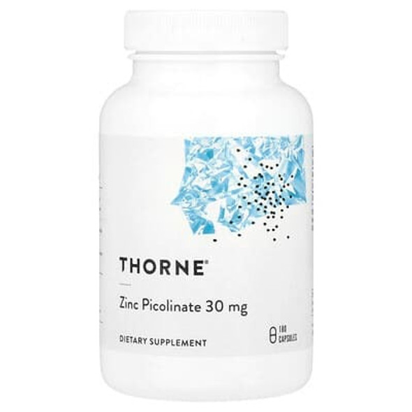 Thorne Zinc Picolinate, 30 mg, 180 Capsules