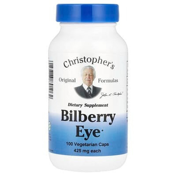 Christopher's Original Formulas, Bilberry Eye, 850 mg, 100 Vegetarian Caps (425 mg per Capsule)