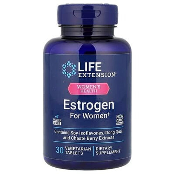 Life Extension, Estrogen for Women, 30 Vegetarian Tablets