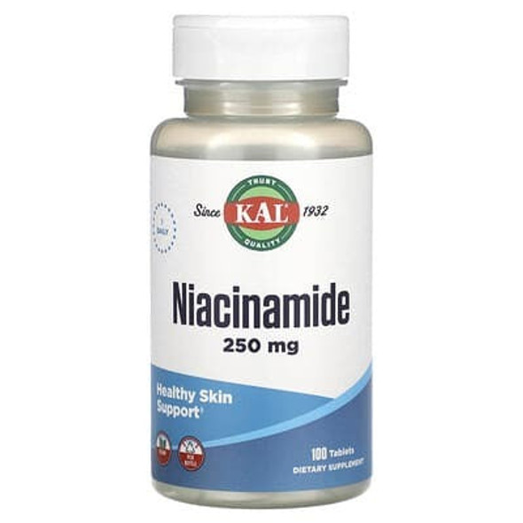 KAL, Niacinamide, 250 mg, 100 Tablets