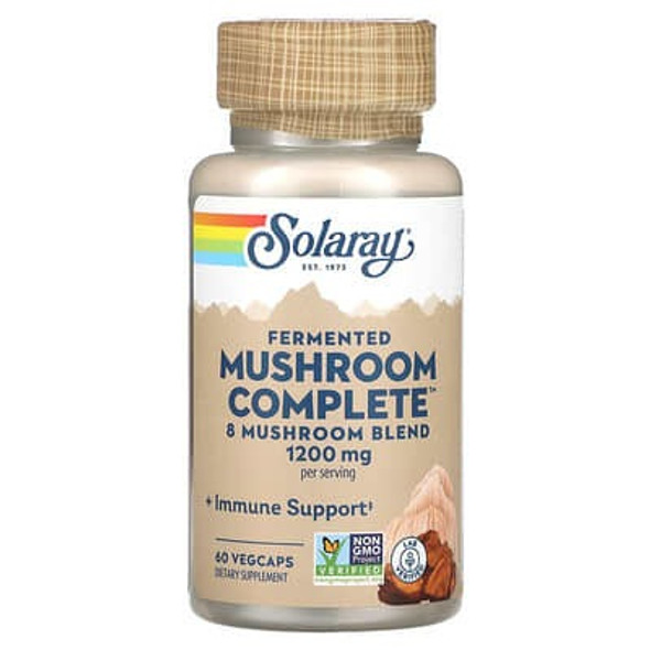 Solaray, Fermented Mushroom Complete, 1,200 mg, 60 VegCaps (600 mg per Capsule)