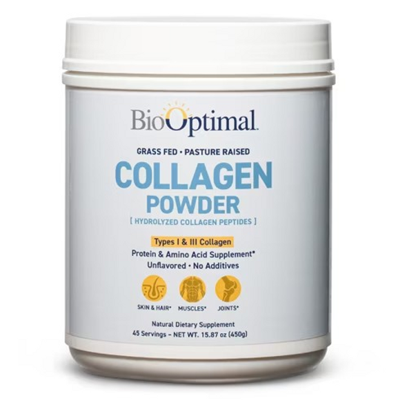 BioOptimal Collagen Powder -- 15.87 oz