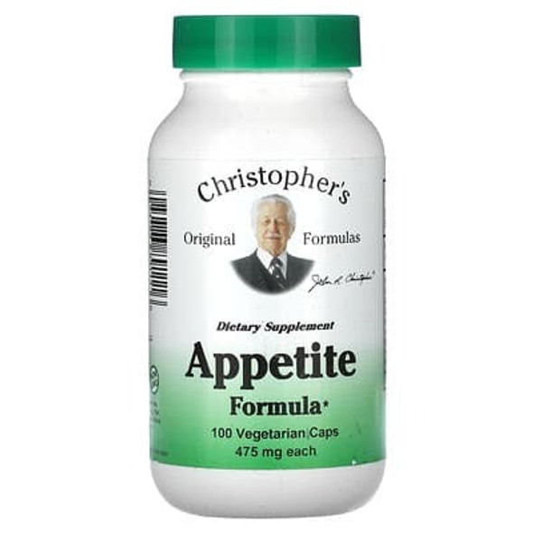 christopher's appetite formula, Christopher's Original Formulas, Appetite Formula, 475 mg, 100 Vegetarian Caps