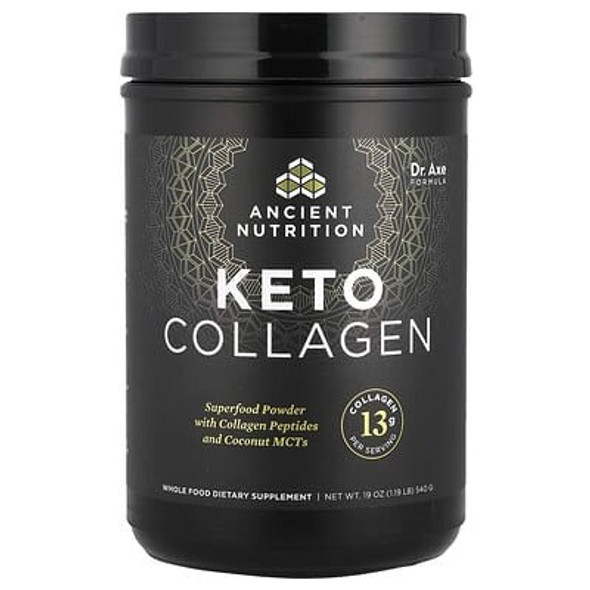Ancient Nutrition, Keto Collagen, 19 oz (540 g) Ancient Nutrition, Keto Collagen, 19 oz (540 g)