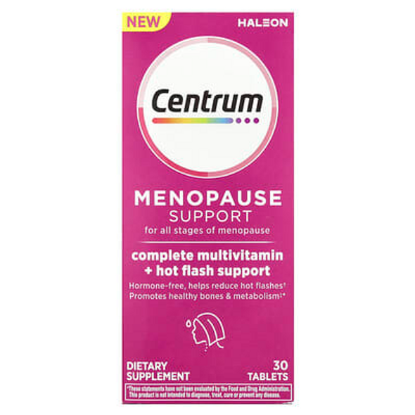 Centrum Menopause Support For All Stages of Menopause, 30 Tablets