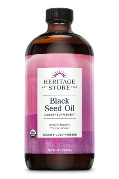 Black Seed Oil, Organic, 8 fl oz, Heritage Store