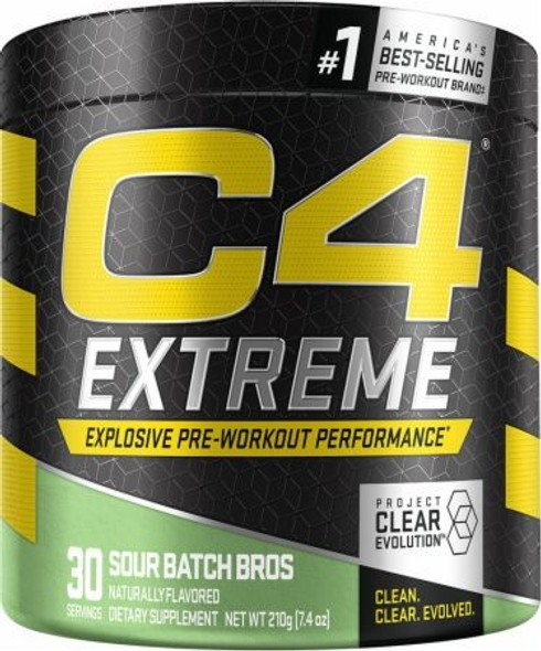 Cellucor C4 Extreme Pre-Workout, Sour Batch Bros, 30 Servings