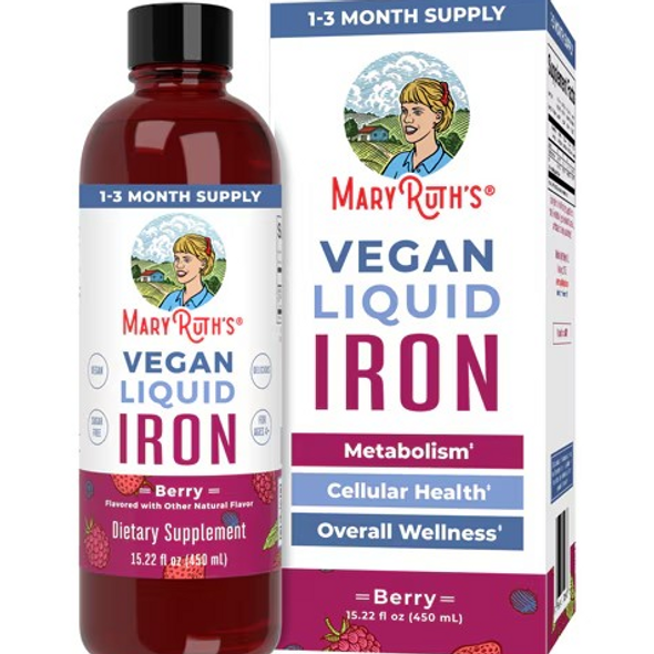 Mary Ruth's, Vegan Liquid Iron, Berry, 15.22 fl oz