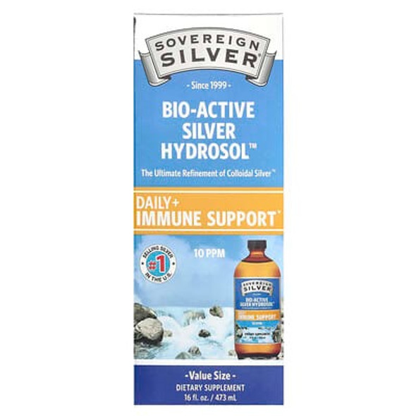 Sovereign Silver, Bio-Active Silver Hydrosol, 10 ppm, 16 fl oz (473 ml)