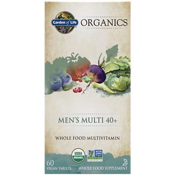 Garden of Life Organics Men's Multi Vegan Tablets, 60 Ct