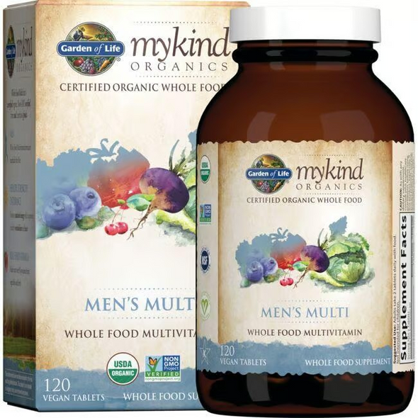 Garden of Life Organics Men's Multi, 120 Tablets