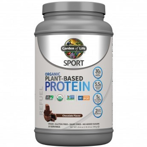 Garden Of Life Sport Organic Plant-Based Protein Chocolate, 20 Serving