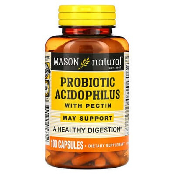 Mason Natural, Probiotic Acidophilus with Pectin, 100 Capsules