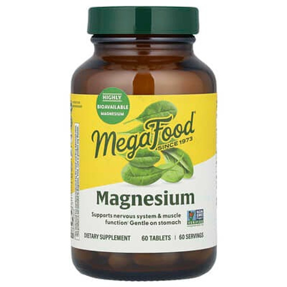 MegaFood, Magnesium, 60 Tablets MegaFood, Magnesium, 60 Tablets