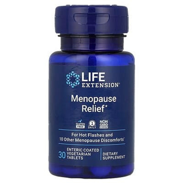 Life Extension, Menopause Relief, 4 mg, 30 Enteric Coated Vegetarian Tablets