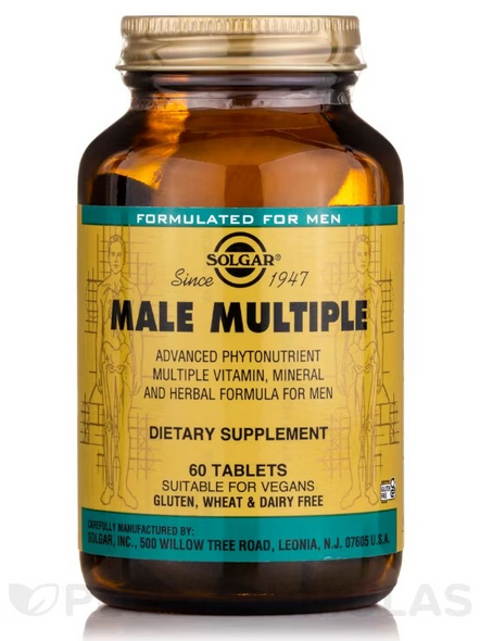 Solgar Male Multiple, 60 Tablets Solgar Male Multiple, 60 Tablets
