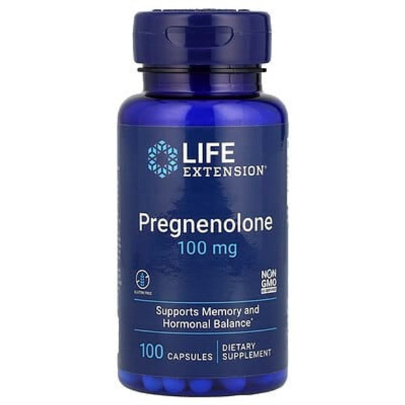 Life Extension, Pregnenolone, 100 mg, 100 Capsules