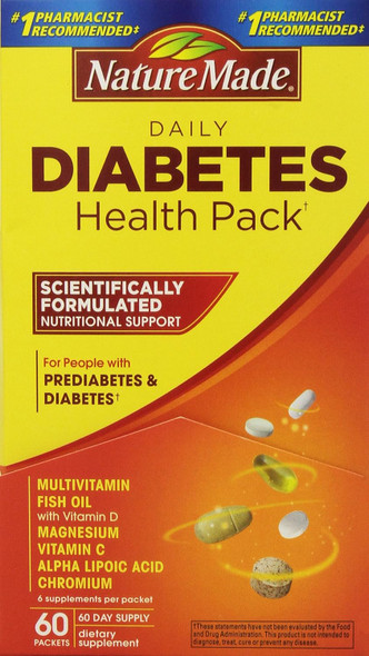 Nature Made Diabetes Health Pack, 60 Packets Nature Made Diabetes Health Pack, 60 Packets