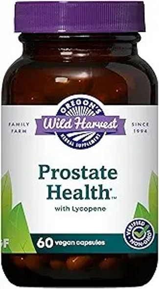 Oregon's Wild Harvest, Prostate Health with Lycopene, 60 Vegan Capsules