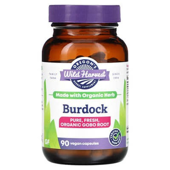 Oregon's Wild Harvest, Burdock, 1,350 mg, 90 Vegan Capsules (450 mg per Capsule)