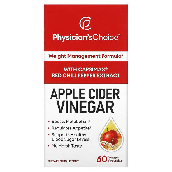 Physician's Choice, Apple Cider Vinegar, 60 Veggie Capsules