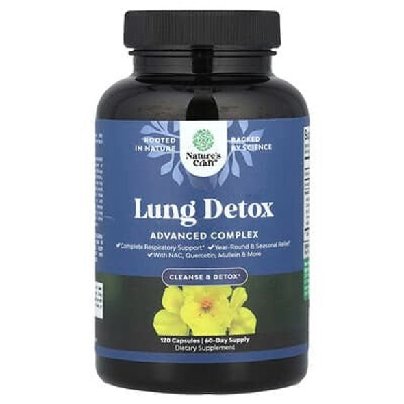 Nature's Craft, Lung Detox, 120 Capsules Nature's Craft, Lung Detox, 120 Capsules