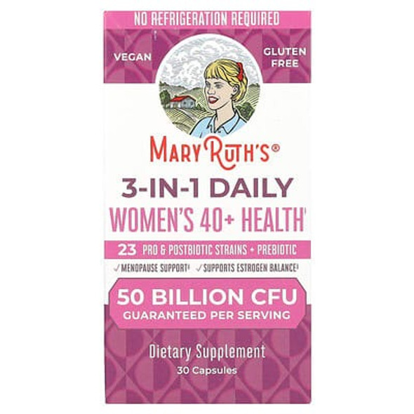 MaryRuth's, 3-In-1 Daily Women's 40+ Health, 30 Capsules