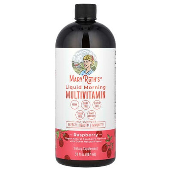MaryRuth's, Liquid Morning Multivitamin, Raspberry, 30 fl oz (887 ml)