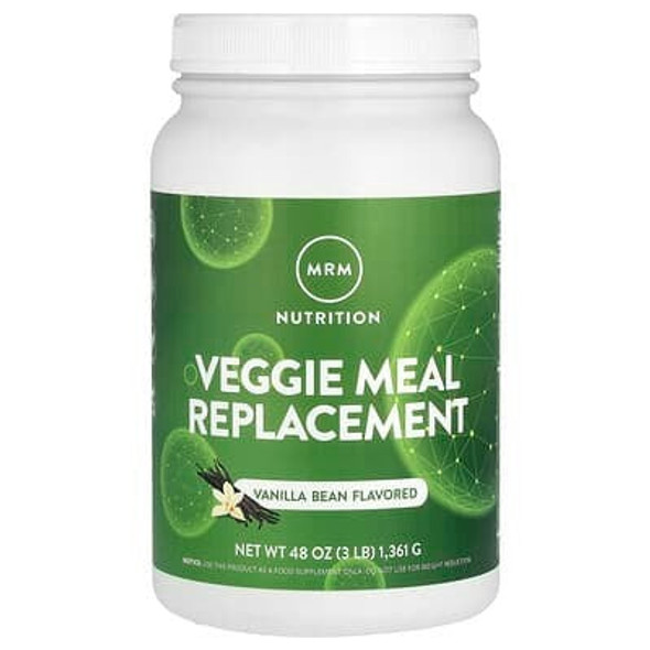 MRM Nutrition Veggie Meal Replacement, Vanilla Bean, 3 lbs (1,361 g)