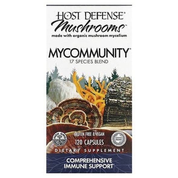 Host Defense, Mushrooms, MyCommunity, 120 Capsules Host Defense, Mushrooms, MyCommunity, 120 Capsules