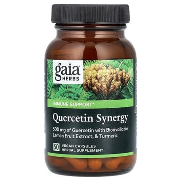 Gaia Herbs, Quercetin Synergy, 50 Vegan Capsules Gaia Herbs, Quercetin Synergy, 50 Vegan Capsules
