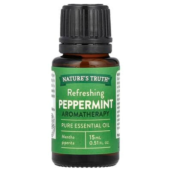 Nature's Truth, Pure Essential Oil, Refreshing Peppermint, 0.51 fl oz (15 ml)