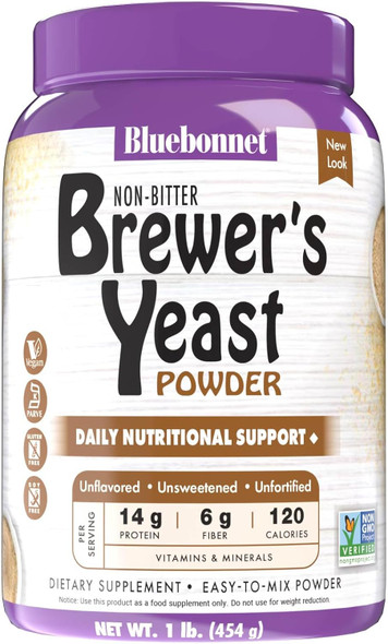 Bluebonnet Nutrition Super Earth Brewers Yeast Powder, Super Food, Whole Food, Source for Vitamins, Great Tasting, Vegan, Vegetarian, Non GMO, Gluten Free, Soy Free, Milk Free, Kosher, 1 lb Bluebonnet Nutrition Super Earth Brewers Yeast Powder, Super Food, Whole Food, Source for Vitamins, Great Tasting, Vegan, Vegetarian, Non GMO, Gluten Free, Soy Free, Milk Free, Kosher, 1 lb