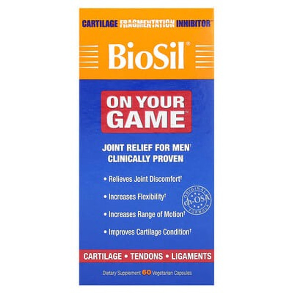 Biosil, On Your Game, 60 Vegetarian Capsules