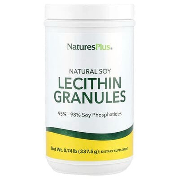 NaturesPlus, Natural Soy Lecithin Granules, 0.74 lb (337.5 g)