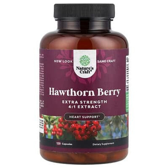 Nature's Craft, Hawthorn Berry, Extra Strength, 120 Capsules
