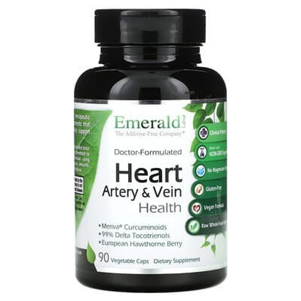 Emerald Laboratories, Heart Artery & Vein Health, 90 Vegetable Caps Emerald Laboratories, Heart Artery & Vein Health, 90 Vegetable Caps