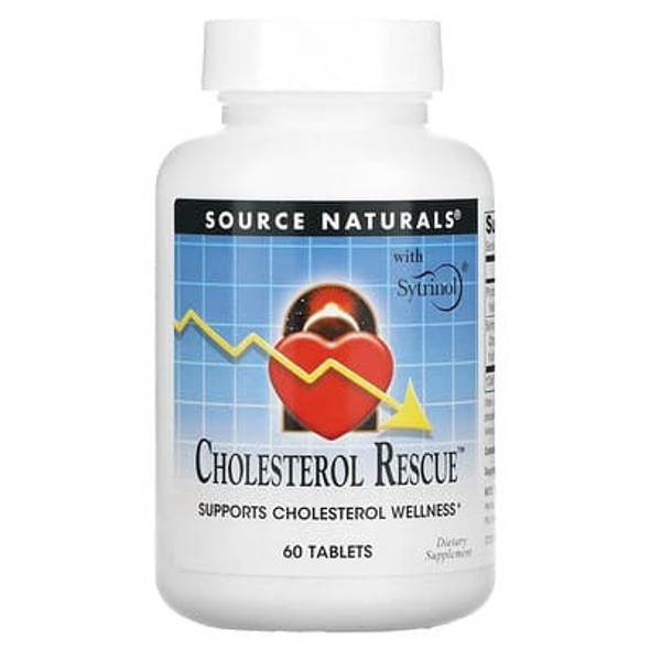 Source Naturals, Cholesterol Rescue, 60 Tablets Source Naturals, Cholesterol Rescue, 60 Tablets