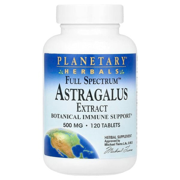 Planetary Herbals, Full Spectrum Astragalus Extract, 500 mg, 120 Tablets (250 mg each Tablet)