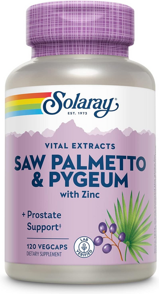 pygeum saw palmetto solaray, solaray saw palmetto, pygeum saw palmetto solaray, 120 capsules