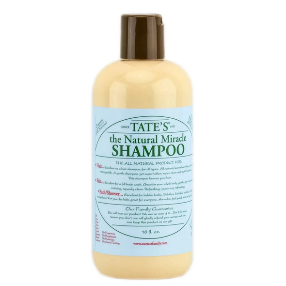 tate's all natural shampoo, tates shampoo, tate's natural shampoo, 18 Oz