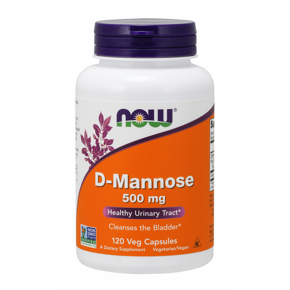 Now foods D-Mannose 500 mg. - 120 Vegetable Capsule