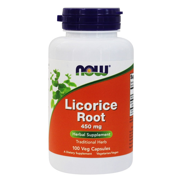 Now foods Licorice Root 450 mg. - 100 Vegetable Capsule(s)