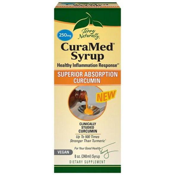 EuroPharma Terry Naturally CuraMed Syrup Superior Absorption Curcumin 250 mg. - 8 oz