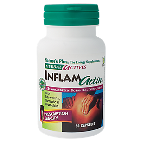 Natures Plus Herbal Actives InflamActin - 60 Vegetarian Capsules